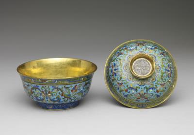 图片[2]-Copper lidded bowl in cloisonne enamels, Qing dynasty (1644-1911)-China Archive